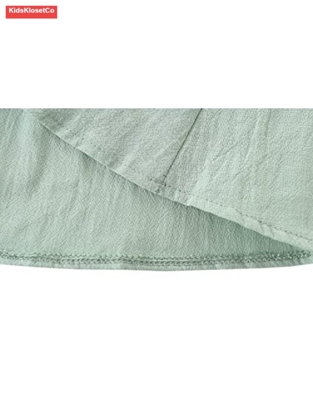 Linen Cotton Flutter Sleeve Back Cross Dress Toddler A-Line Halter Beach - Picture 4 of 5